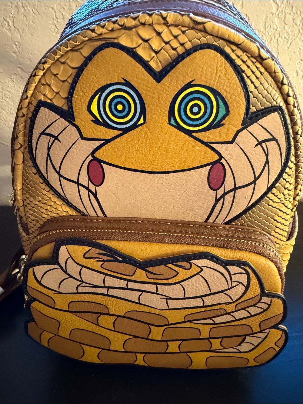 Loungefly Disney Jungle Book Kaa Snake Backpack Glow in Dark - Picture 11 of 11